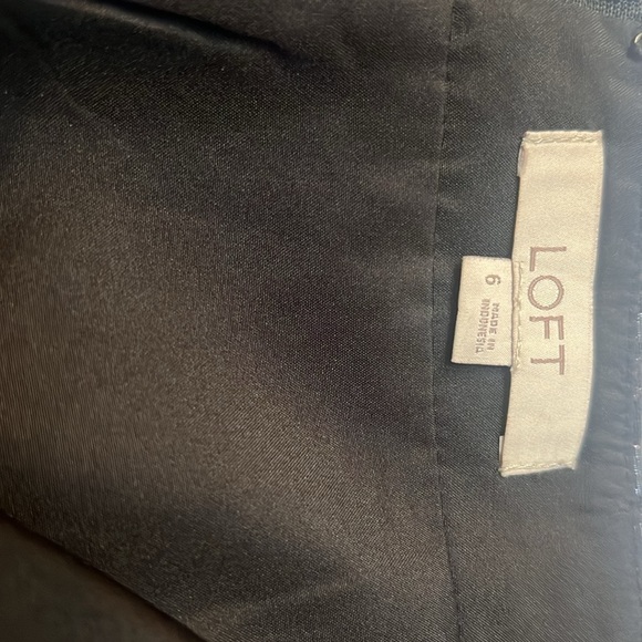 Loft black with silver mini skirt size 6 Y2K - Picture 6 of 6